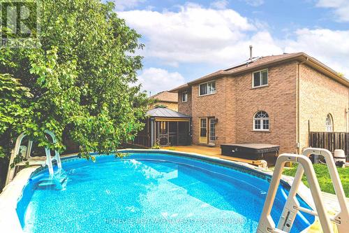 10 Rebecca Court, Barrie, ON - Outdoor With Above Ground Pool With Backyard