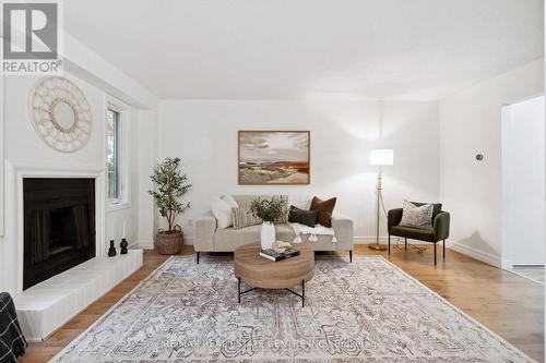 2 Blossom Avenue, Brampton, ON - Indoor Photo Showing Living Room With Fireplace