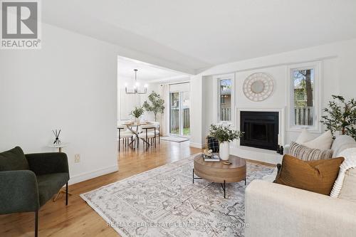 2 Blossom Avenue, Brampton, ON - Indoor Photo Showing Living Room With Fireplace