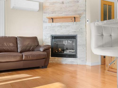 Living room - 203-2141 Rg De La Rivière, Saint-Isidore, QC - Indoor Photo Showing Living Room With Fireplace