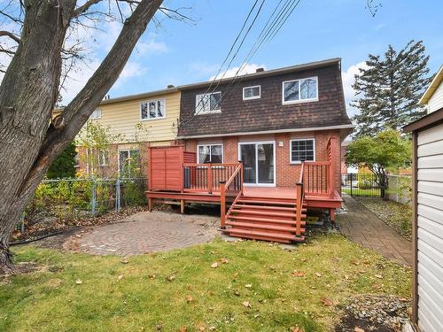 Back facade - 4972 Rue Hortie, Montréal (Pierrefonds-Roxboro), QC - Outdoor With Deck Patio Veranda With Exterior