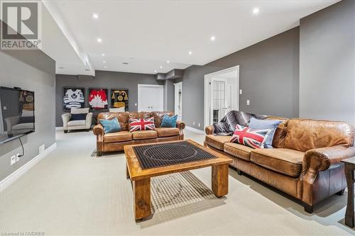 View of carpeted living room - 1143 Riverbank Way, Oakville, ON 