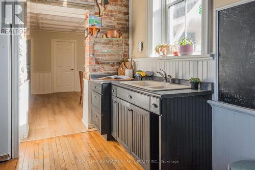 178 Grasshill Road, Kawartha Lakes, ON - Indoor Photo Showing Kitchen With Double Sink