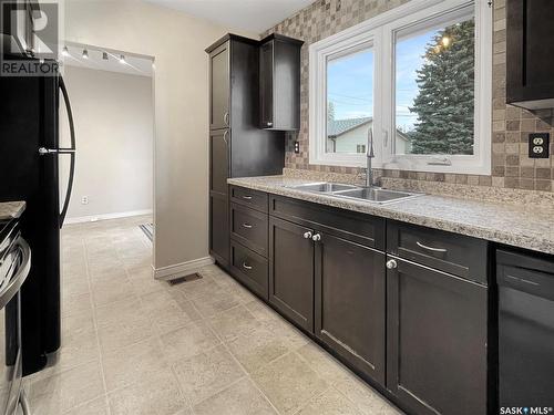 1512 91St Street, North Battleford, SK - Indoor Photo Showing Kitchen With Double Sink