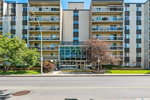 208 4045 Rae Street, Regina, SK - Outdoor With Balcony With Facade