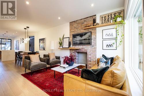 11 Prince Rupert Avenue, Toronto, ON - Indoor Photo Showing Living Room With Fireplace