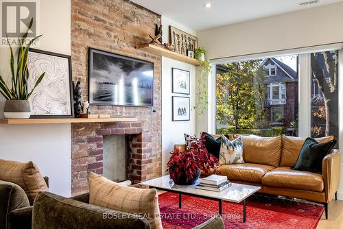 11 Prince Rupert Avenue, Toronto, ON - Indoor Photo Showing Living Room With Fireplace