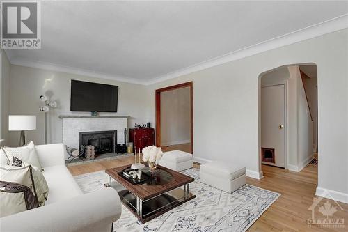 2141 Alta Vista Drive, Ottawa, ON - Indoor Photo Showing Living Room With Fireplace