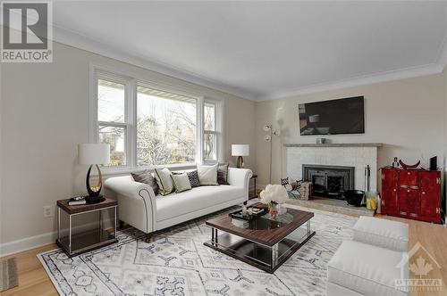 2141 Alta Vista Drive, Ottawa, ON - Indoor Photo Showing Living Room With Fireplace