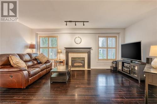 146 Kitty Murray Lane, Ancaster, ON - Indoor Photo Showing Living Room With Fireplace