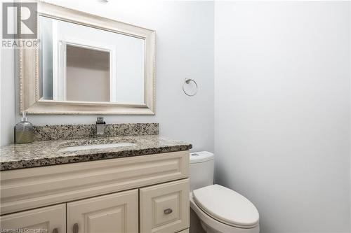 Bathroom featuring vanity and toilet - 146 Kitty Murray Lane, Ancaster, ON - Indoor Photo Showing Bathroom