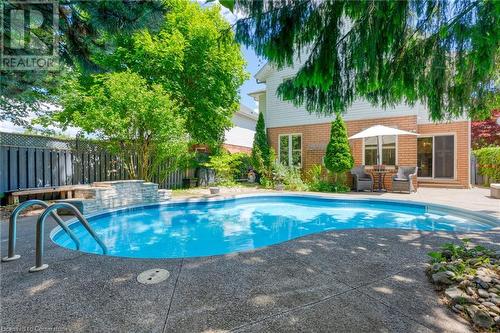 View of pool featuring a patio - 146 Kitty Murray Lane, Ancaster, ON - Outdoor With In Ground Pool