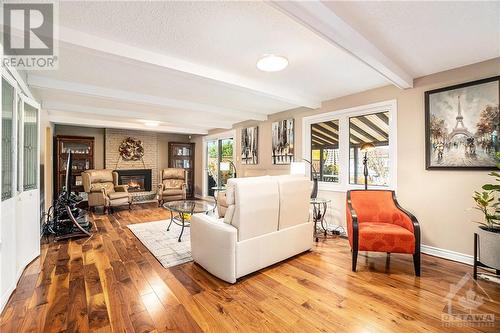 66 Bearbrook Road, Ottawa, ON - Indoor Photo Showing Living Room With Fireplace