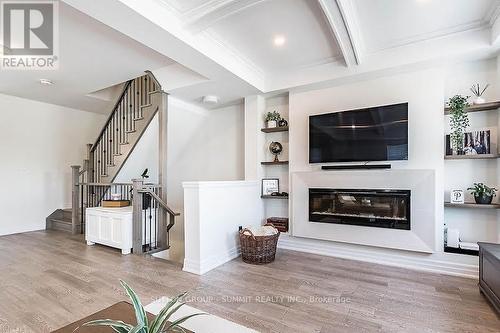 2277 Major Mackenzie Drive, Vaughan, ON - Indoor Photo Showing Living Room With Fireplace