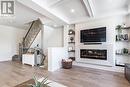 2277 Major Mackenzie Drive, Vaughan, ON  - Indoor Photo Showing Living Room With Fireplace 