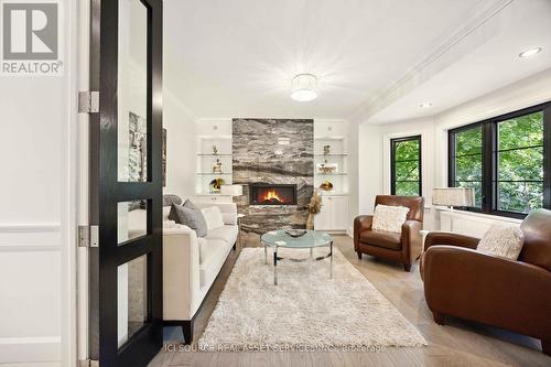 27 Glen Elm Avenue, Toronto, ON - Indoor Photo Showing Living Room With Fireplace