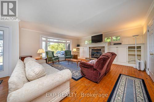 24 Mcrae Beach Road S, Georgina, ON - Indoor Photo Showing Living Room With Fireplace