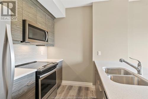 955 Ouellette Avenue Unit# 104, Windsor, ON - Indoor Photo Showing Kitchen With Double Sink