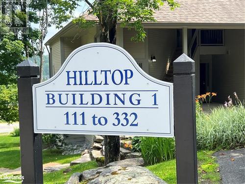 View of community / neighborhood sign - 231 Grandview/Hilltop Drive, Huntsville, ON - Outdoor