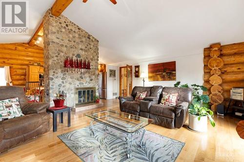 921 Norwood Road, Rideau Lakes (816 - Rideau Lakes (North Crosby) Twp), ON - Indoor Photo Showing Living Room With Fireplace