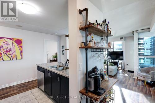 2306 - 19 Grand Trunk Crescent, Toronto, ON - Indoor Photo Showing Kitchen With Double Sink