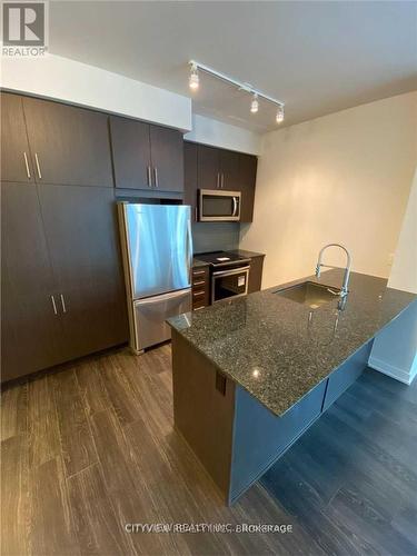 508 - 4055 Parkside Village Drive, Mississauga, ON - Indoor Photo Showing Kitchen With Stainless Steel Kitchen