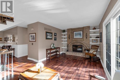 107 Royal Palm Drive, Brampton, ON - Indoor Photo Showing Living Room With Fireplace