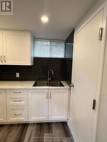 22 St James Unit C Street, Brantford, ON - Indoor Photo Showing Kitchen With Double Sink