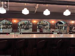 Bar with decorative light fixtures - 