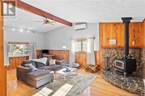 490 Glengarry Place, Fredericton, NB - Indoor Photo Showing Living Room With Fireplace