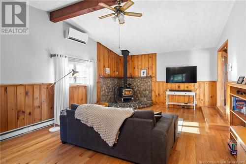 490 Glengarry Place, Fredericton, NB - Indoor Photo Showing Living Room With Fireplace