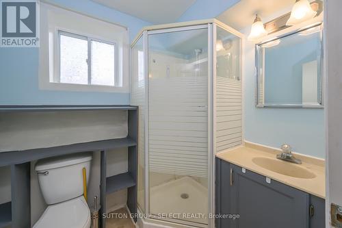 3-piece bathroom - upstairs - 22919 Hagerty Road, Newbury, ON - Indoor Photo Showing Bathroom