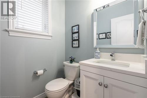 Bathroom featuring vanity and toilet - 26 Summerberry Way, Hamilton, ON - Indoor Photo Showing Bathroom