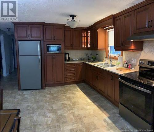 11512 Route 11, Pokemouche, NB - Indoor Photo Showing Kitchen With Double Sink