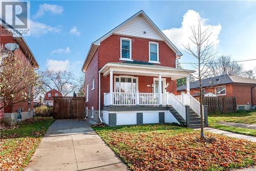 View of front of house featuring covered porch - 175 Mcnab St, Stratford, ON - Outdoor With Deck Patio Veranda