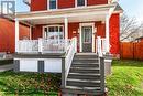 Doorway to property with a yard - 175 Mcnab St, Stratford, ON  - Outdoor With Deck Patio Veranda With Facade 