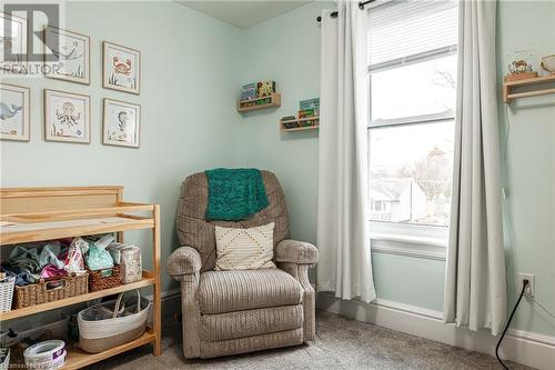 Sitting room with carpet floors - 175 Mcnab St, Stratford, ON - Indoor Photo Showing Other Room