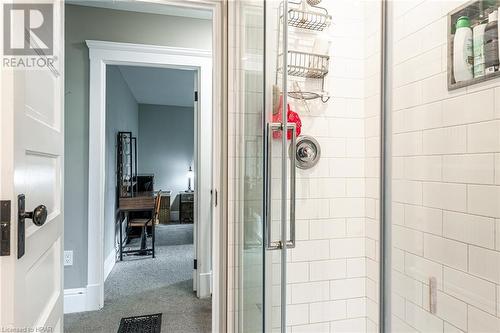 Bathroom with walk in shower - 175 Mcnab St, Stratford, ON - Indoor Photo Showing Bathroom