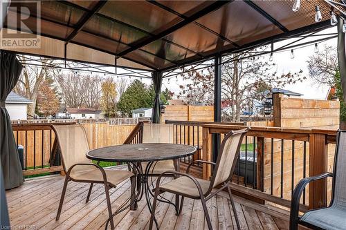 View of deck - 175 Mcnab St, Stratford, ON - Outdoor With Deck Patio Veranda With Exterior