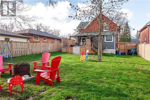 View of yard featuring a fire pit - 175 Mcnab St, Stratford, ON - Outdoor