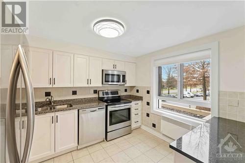 960 Teron Road Unit#211, Ottawa, ON - Indoor Photo Showing Kitchen With Double Sink