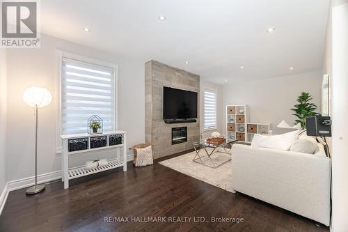 189 Patna Crescent, Vaughan, ON - Indoor Photo Showing Living Room With Fireplace