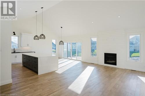 546 Algonquin Trail, Georgian Bluffs, ON - Indoor Photo Showing Living Room With Fireplace