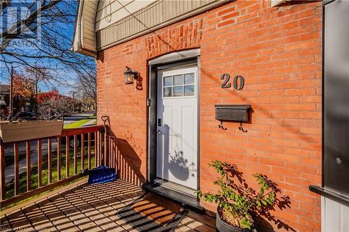 View of entrance to property - 20 Sarah Street, Brantford, ON - Outdoor With Exterior