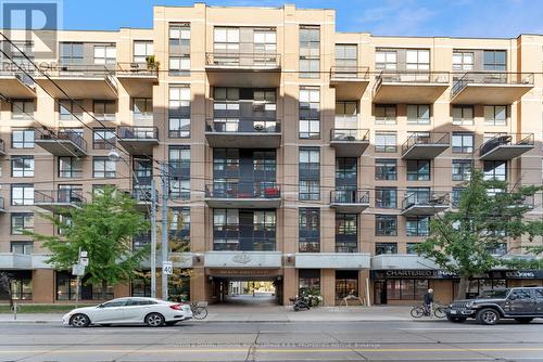 210 - 800 King Street W, Toronto, ON - Outdoor With Balcony With Facade