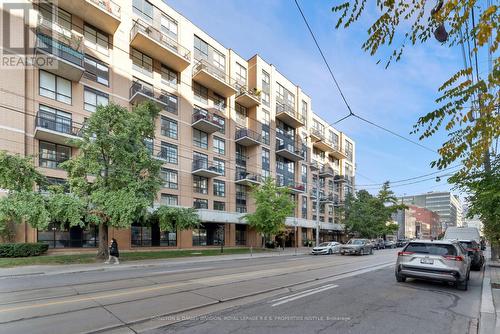 210 - 800 King Street W, Toronto, ON - Outdoor With Balcony With Facade