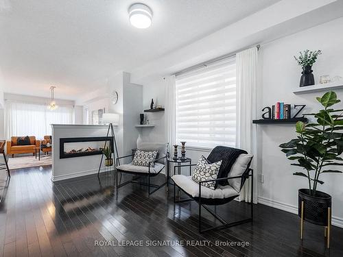 111 Closson Dr, Whitby, ON - Indoor Photo Showing Living Room With Fireplace