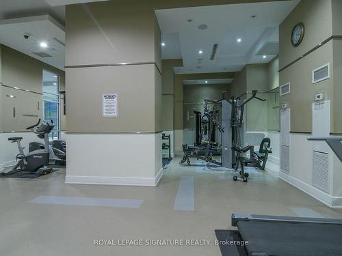 3008-330 Burnhamthorpe Rd W, Mississauga, ON - Indoor Photo Showing Gym Room