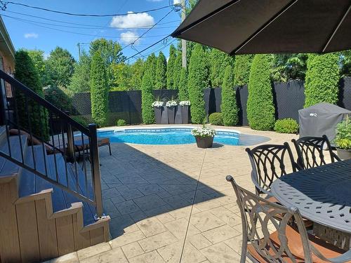 Backyard - 687 Rue Des Églantiers, Boucherville, QC - Outdoor With In Ground Pool