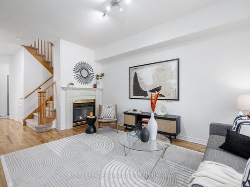 7 Salt Dr, Ajax, ON - Indoor Photo Showing Living Room With Fireplace